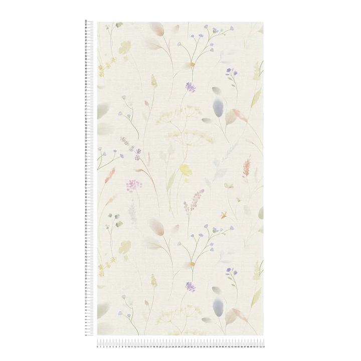 Tapetes ar skaistām pļavas ziediem| balta, zala - 3012225 AS Creation