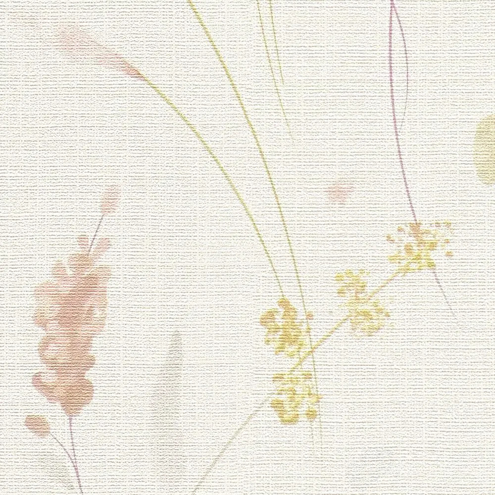 Tapetes ar skaistām pļavas ziediem| balta, zala - 3012225 AS Creation