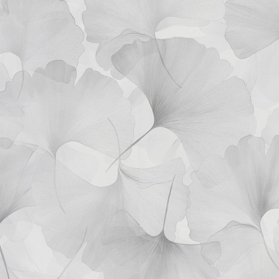 ERISMANN tapetes 3774767: Ginkgo lapas, pelēka Erismann