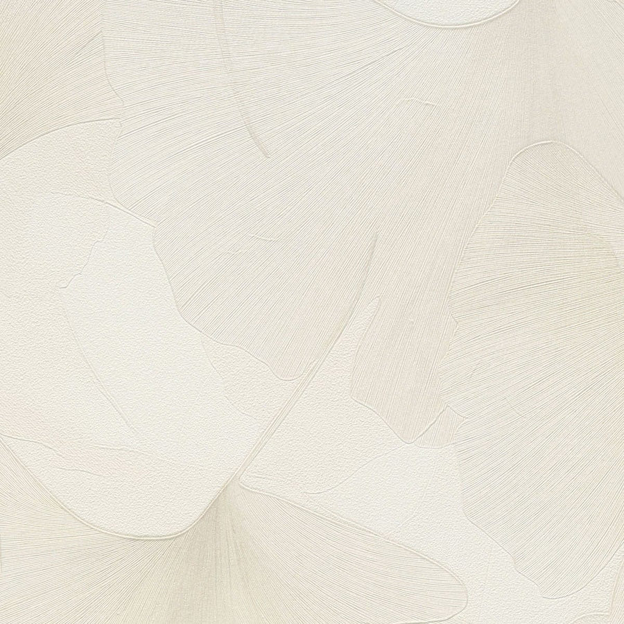 ERISMANN tapetes 3774746: Ginkgo lapas, krēmkrāsa Erismann