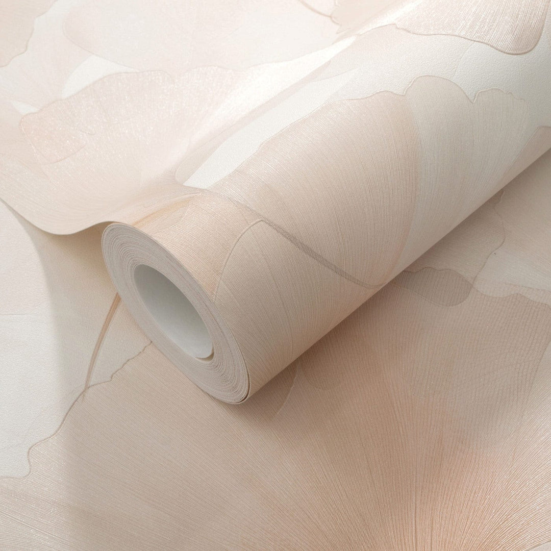 ERISMANN tapetes 3774735: Ginkgo lapas, rozā Erismann