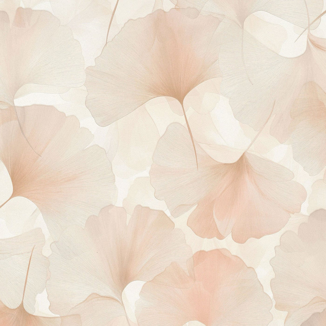 ERISMANN tapetes 3774735: Ginkgo lapas, rozā Erismann