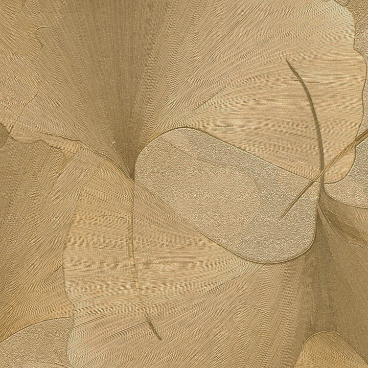 ERISMANN tapetes 3774766: Ginkgo lapas, zelta Erismann