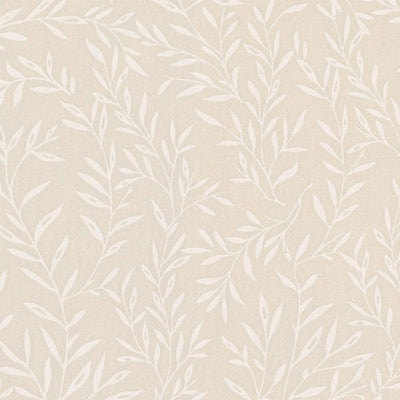 Country wallpaper with delicate leaves: beige - 1373114 AS Creation