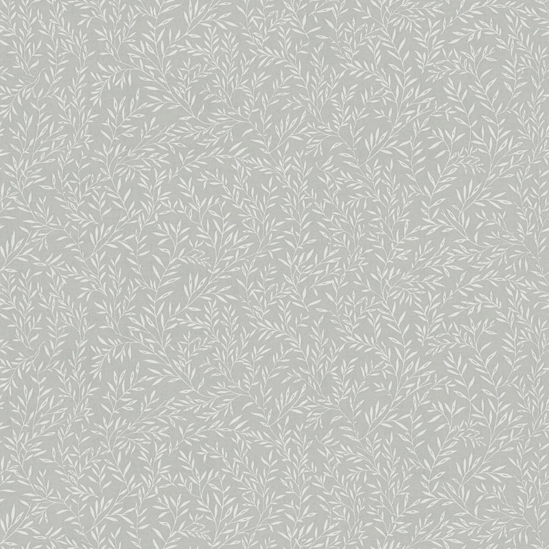 Tapetes ar smalkām lapām kantrī stilā: pelēkā krāsā - 1373116 AS Creation