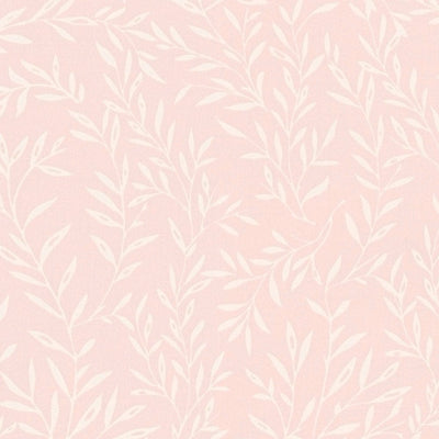 Country wallpaper with delicate leaves: pink - 1373115 AS Creation