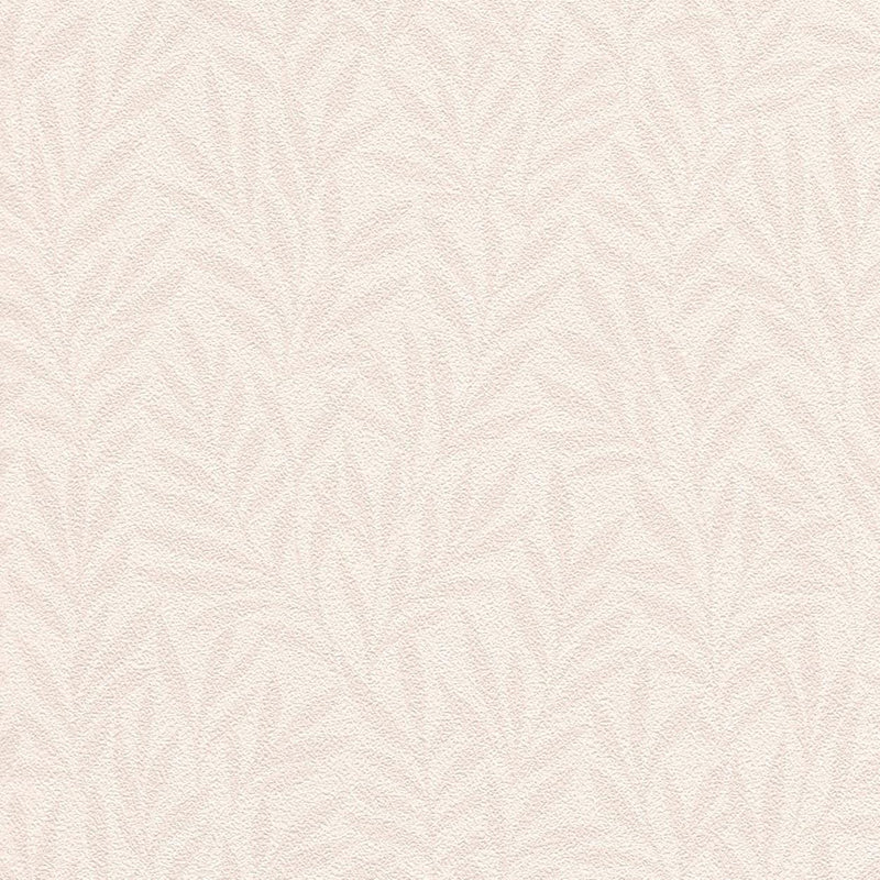 Wallpaper with delicate leaves in soft pink, 756045 Erismann