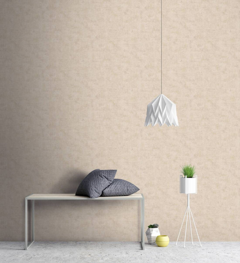 Wallpaper with fine geometric pattern light in light and gold, 1366246 AS Creation