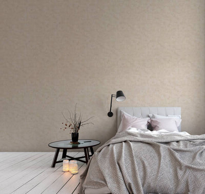 Wallpaper with fine geometric pattern light in light and gold, 1366246 AS Creation