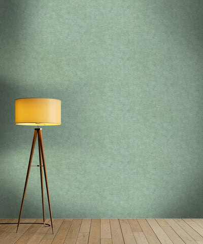 Wallpaper with fine geometric pattern in green, 1366250 AS Creation