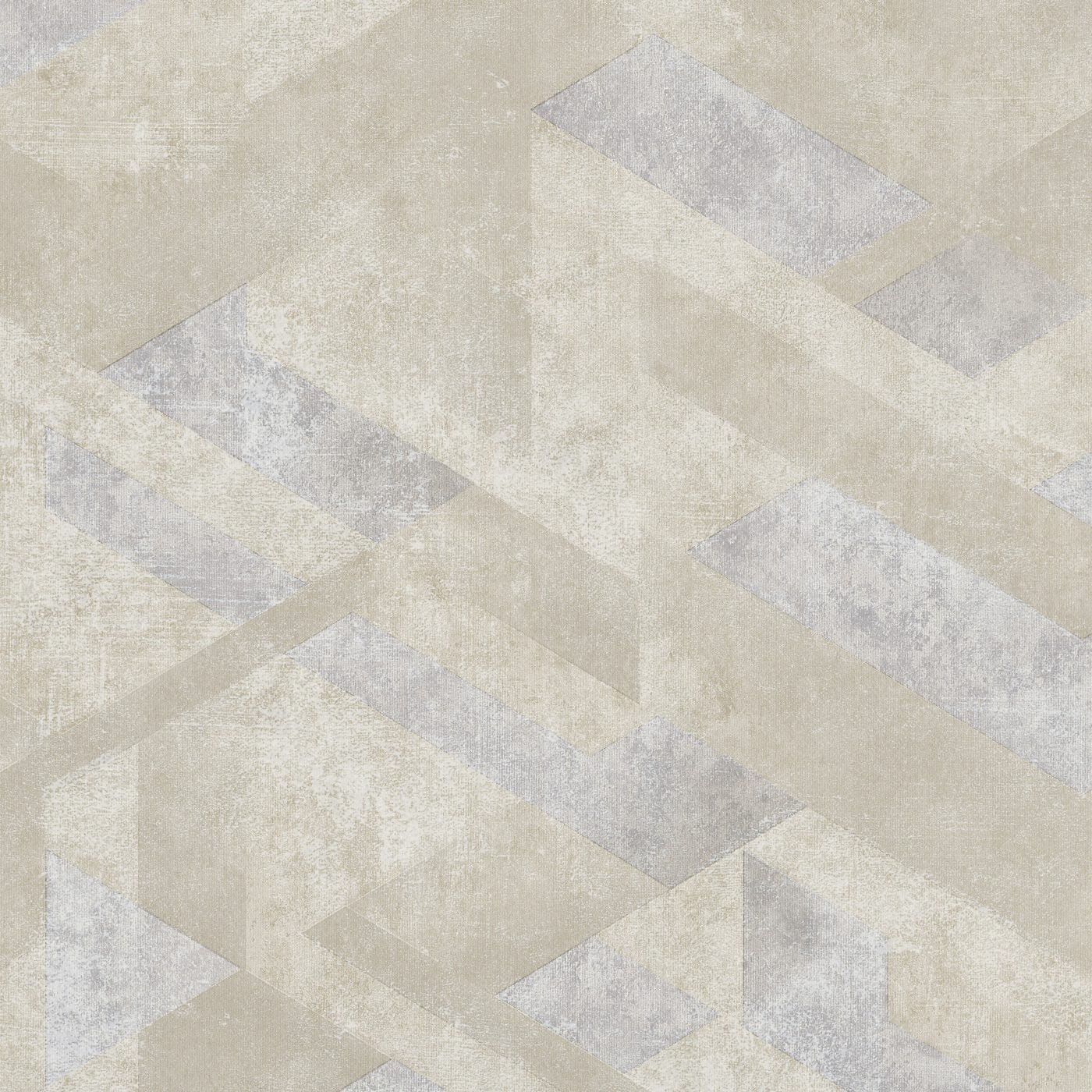 Tapetes ar spīdīgu ģeometrisku rakstu bēšā un pelēkā krāsā - 3746057 Erismann