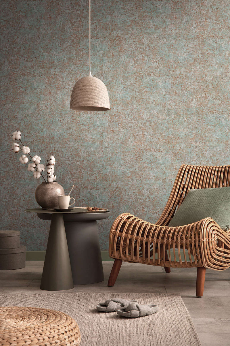 Wallpaper with gloss effect and rust imitation, 1373675 AS Creation