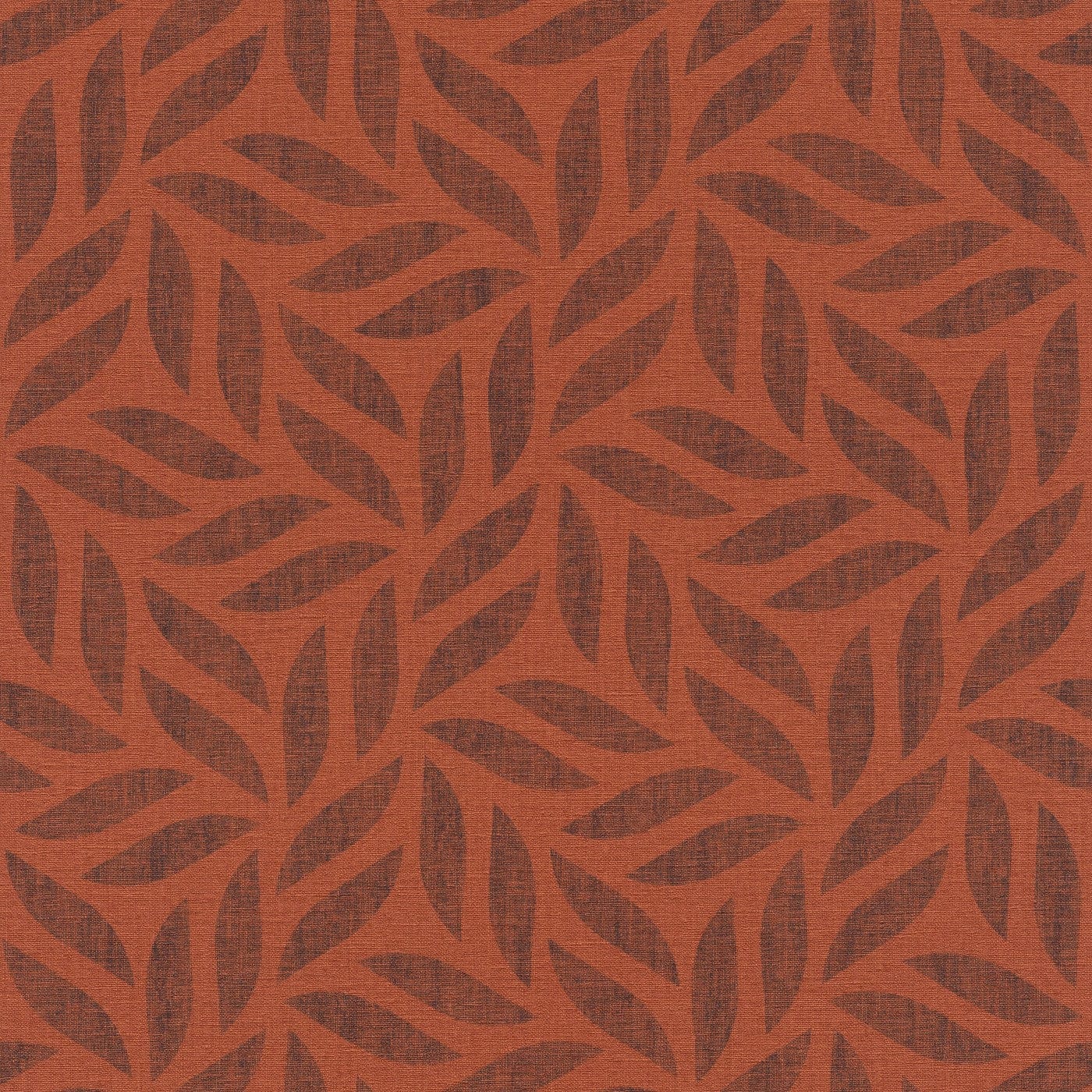 Tapetes ar stilizētam lapām sarkanā krāsā, RASCH 2540217 RASCH