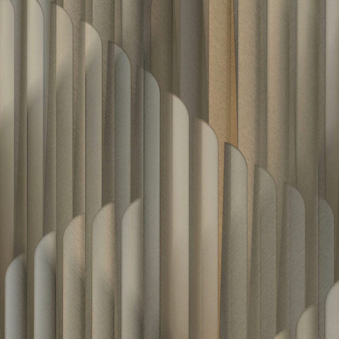 ERISMANN tapetes 3775113: Brūna/zelta/taupe Erismann