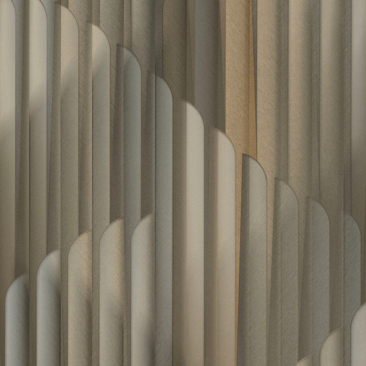 ERISMANN tapetes 3775113: Brūna/zelta/taupe Erismann