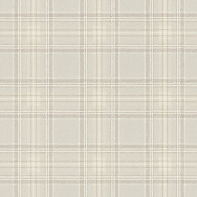 Tapetti tartan-kuviolla: beige, RASCH, 2031544 RASCH