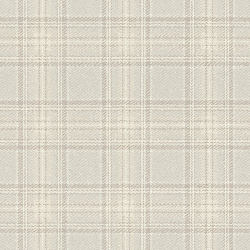 Tapetti tartan-kuviolla: beige, RASCH, 2031544 RASCH