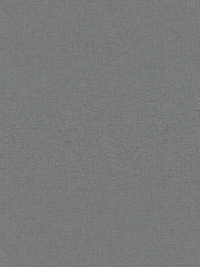 Wallpaper with textile texture - anthracite, grey, 1406410 AS Creation