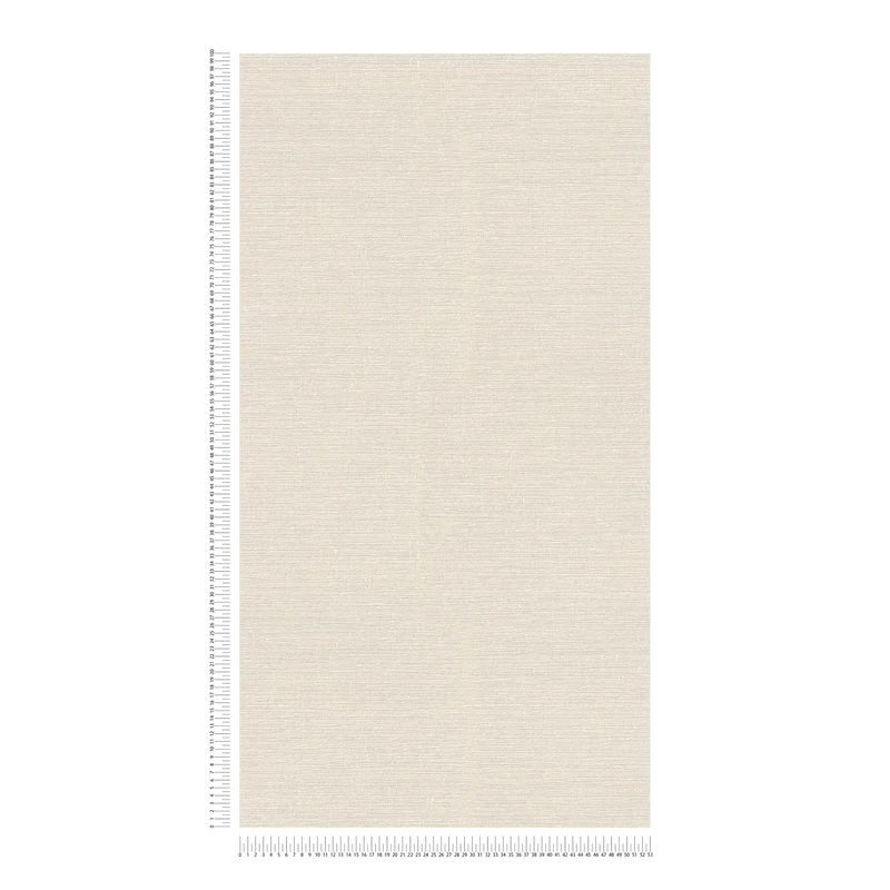 Wallpaper with textile look and light texture in beige, 1406303 AS Creation