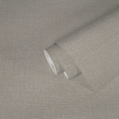 Wallpaper with textile look and light texture in beige, 1406305 AS Creation