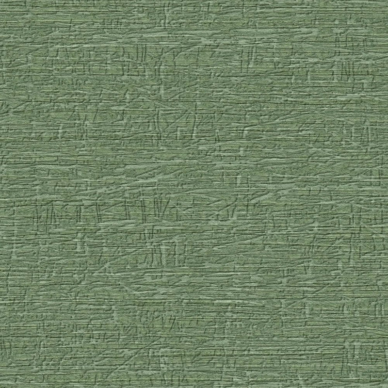 Wallpaper with textile look and light texture in green, 1406301 AS Creation