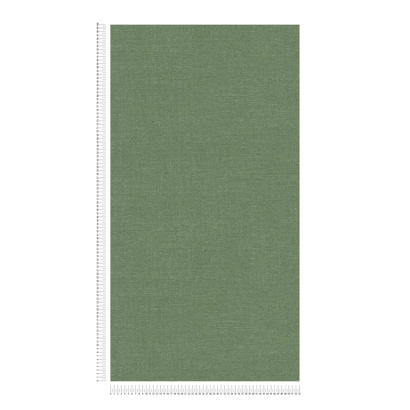 Wallpaper with textile look and light texture in green, 1406301 AS Creation