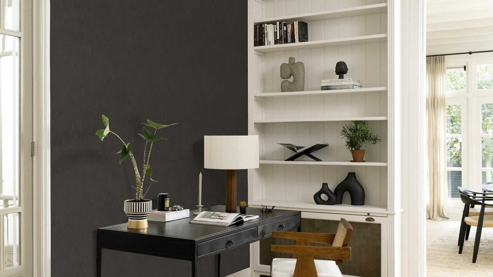 Tapetes ar tekstila tekstūru:  RASCH, melnā krāsā, 330151 RASCH