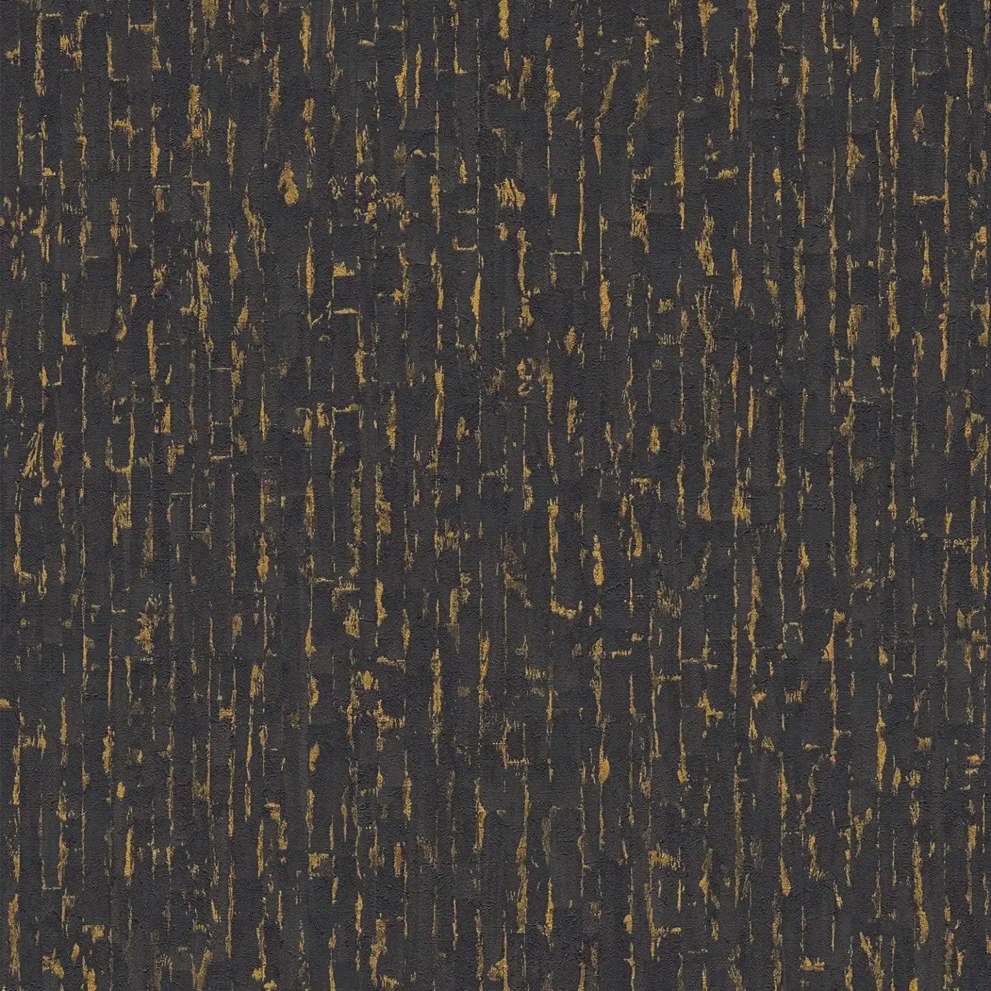 Tapetes ar teksturētu auduma izskatu - melnā, zeltā krāsā - 786667 AS Creation