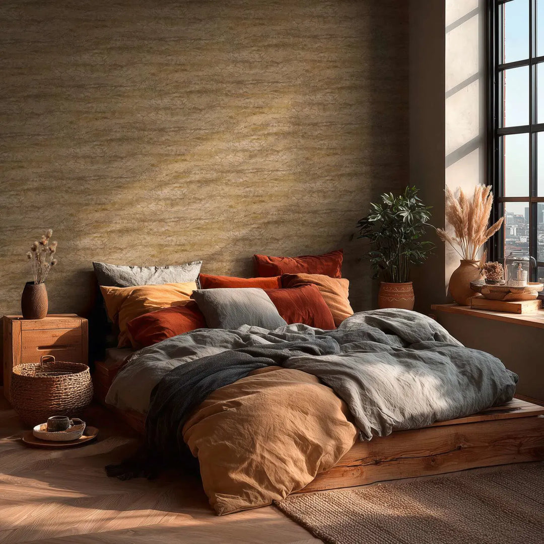 Tapetes ar Vidusjūras akmens izskatu - pelēka, brūna - 3012672 AS Creation