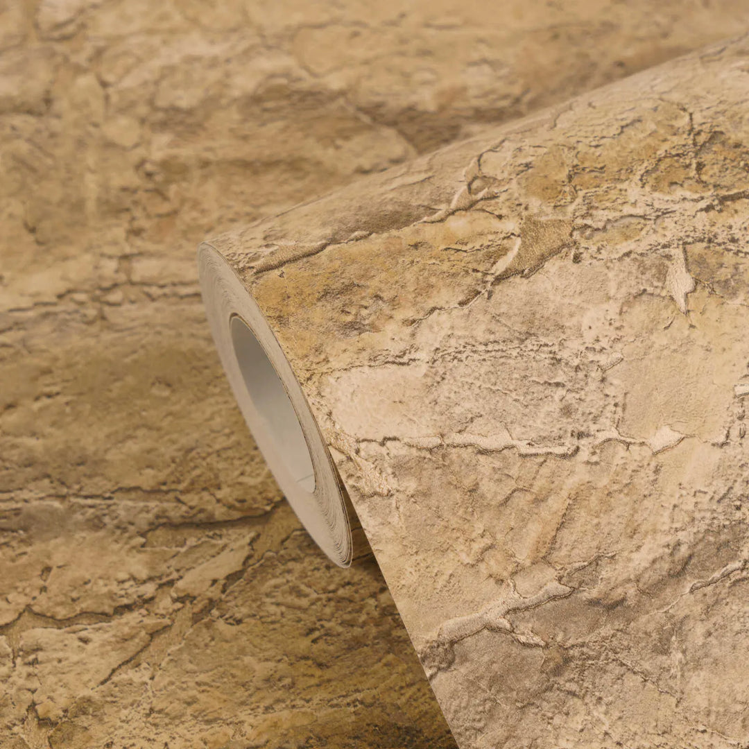 Tapetes ar Vidusjūras akmens izskatu - pelēka, brūna - 3012672 AS Creation