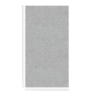 Wallpaper with texture and textile look with light sheen, grey, 1404572 AS Creation