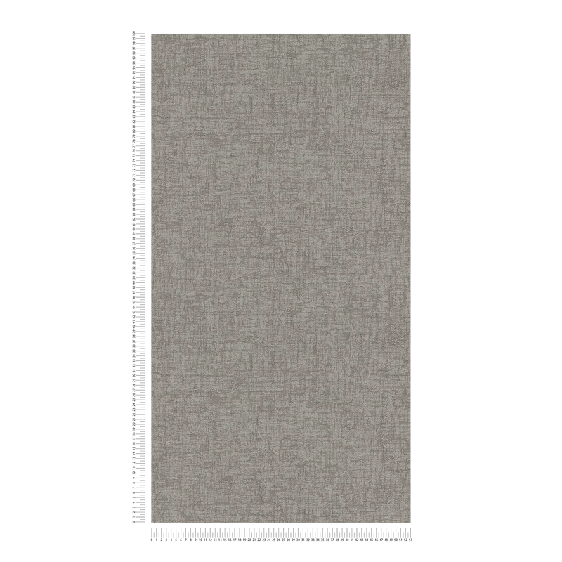 Wallpaper with texture and textile look with light sheen, dark grey, 1404574 AS Creation