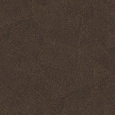 Wallpaper with triangle pattern in dark brown, 1374176 AS Creation