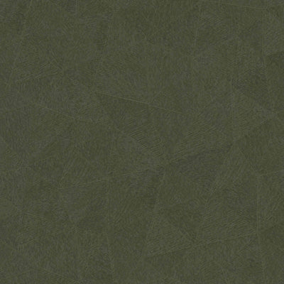 Wallpaper with triangle pattern in dark green, 1374177 AS Creation