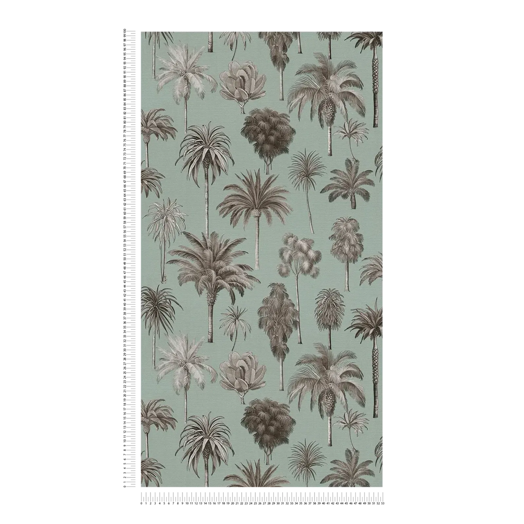 Tapetes ar tropisku palmu motīvu | salvijas zaļas - 3012241 AS Creation