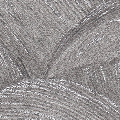 Wallpaper with wavy texture and gloss effect in grey and silver, 1373615 AS Creation