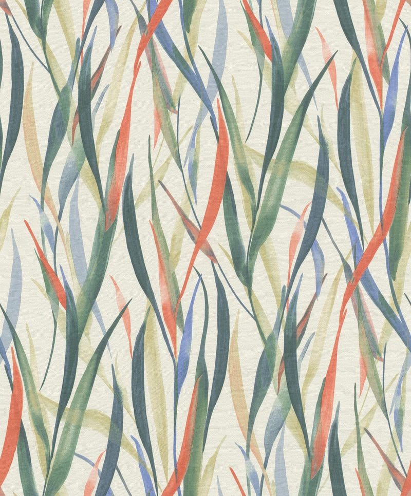 Wallpaper with grass blades, multicoloured, RASCH, 1204765 AS Creation