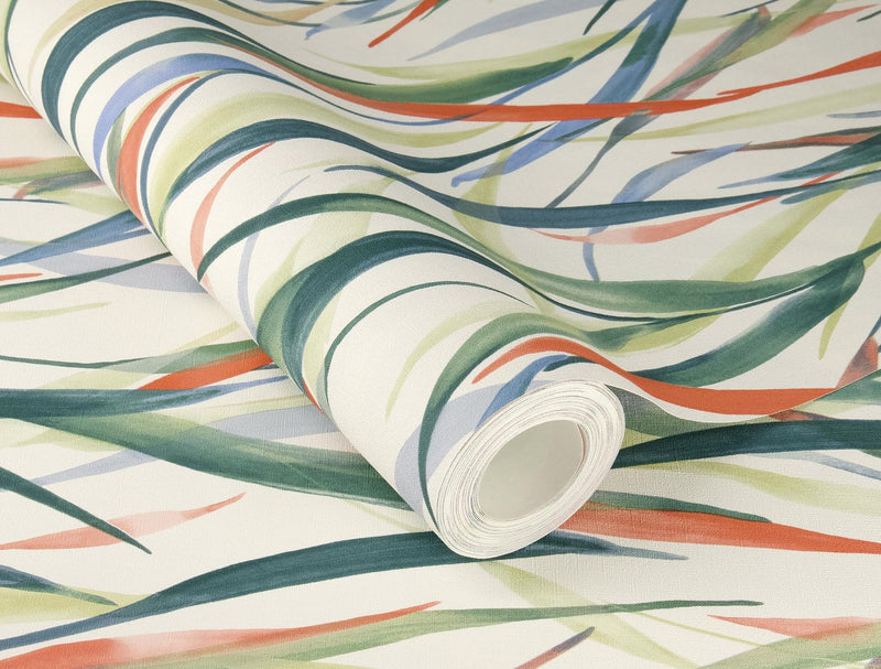Wallpaper with grass blades, multicoloured, RASCH, 1204765 AS Creation