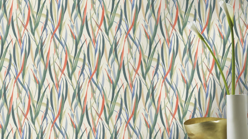 Wallpaper with grass blades, multicoloured, RASCH, 1204765 AS Creation