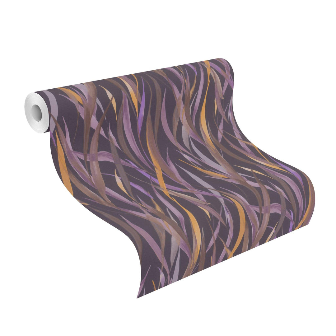 Tapetes ar zāles stiebriņiem, violetos toņos, RASCH, 330243 RASCH