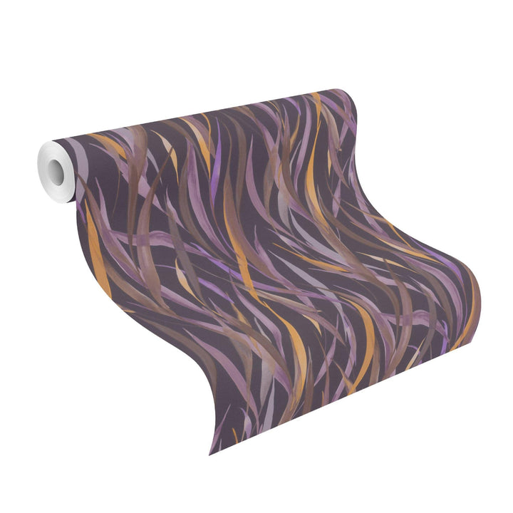 Tapetes ar zāles stiebriņiem, violetos toņos, RASCH, 330243 RASCH