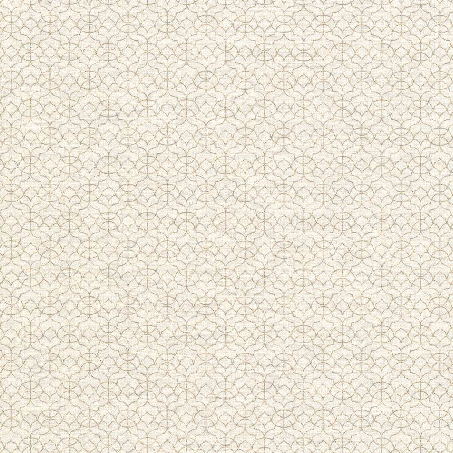 Tapetes ar zelta ornamentu austrumu stilā, bēšos tonos 3712256 Erismann