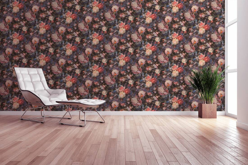 Wallpaper with floral design in vintage style, 1366163 AS Creation