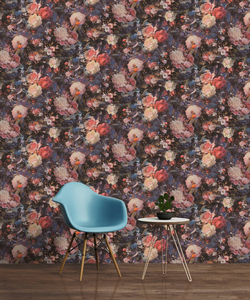 Wallpaper with floral design in vintage style, 1366163 AS Creation