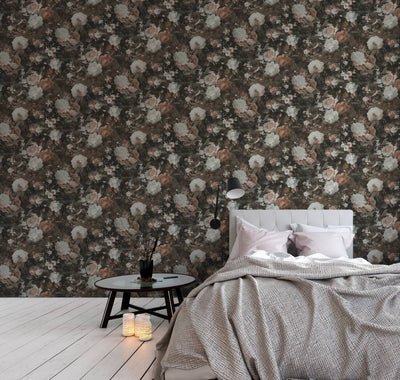 Wallpaper with floral design in vintage style, 1366165 AS Creation