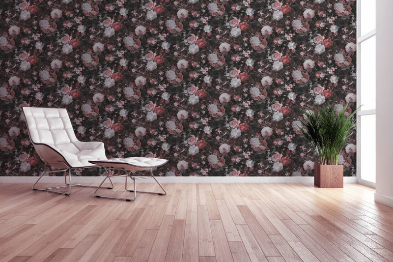 Wallpaper with floral design in vintage style, 1366166 AS Creation