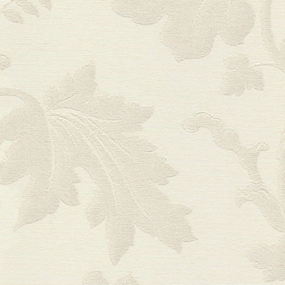 Wallpaper with floral ornaments in classic style, white, RASCH, 2132102 AS Creation