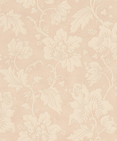 Wallpaper with floral ornaments in classic style, pink, RASCH, 2132141 AS Creation