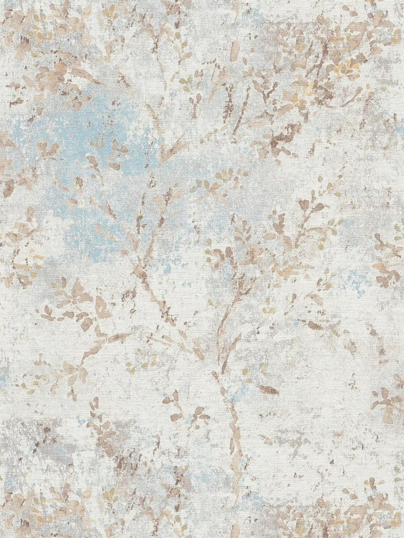 Akvarellistiilis lillemustriga tapeedid - hall, sinine, beež, 1406326 AS Creation