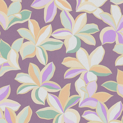 Tapetai su gėlių raštais, blizgūs ir švelnios tekstūros, violetinės spalvos, 1367732 AS Creation